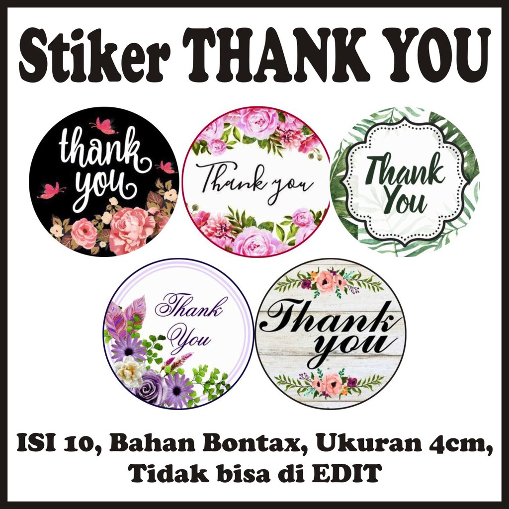 

ISI 10 Stiker Thank You | Stiker thankyou | Stiker Terima kasih | Label Thank You | Label thankyou