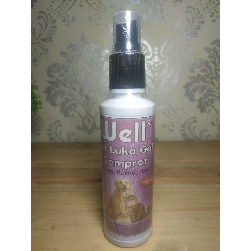 Obat Luka Gatal Semprot Anjing Kucing & Kelinci Well