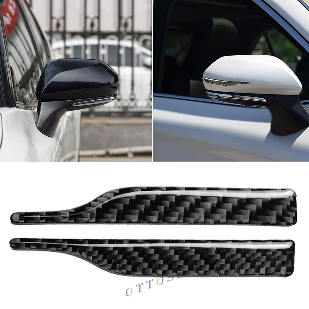 A Pair TOYOTA Camry 2018 2019 Carbon Fiber Side Door Rearview Mirror Cover Trim