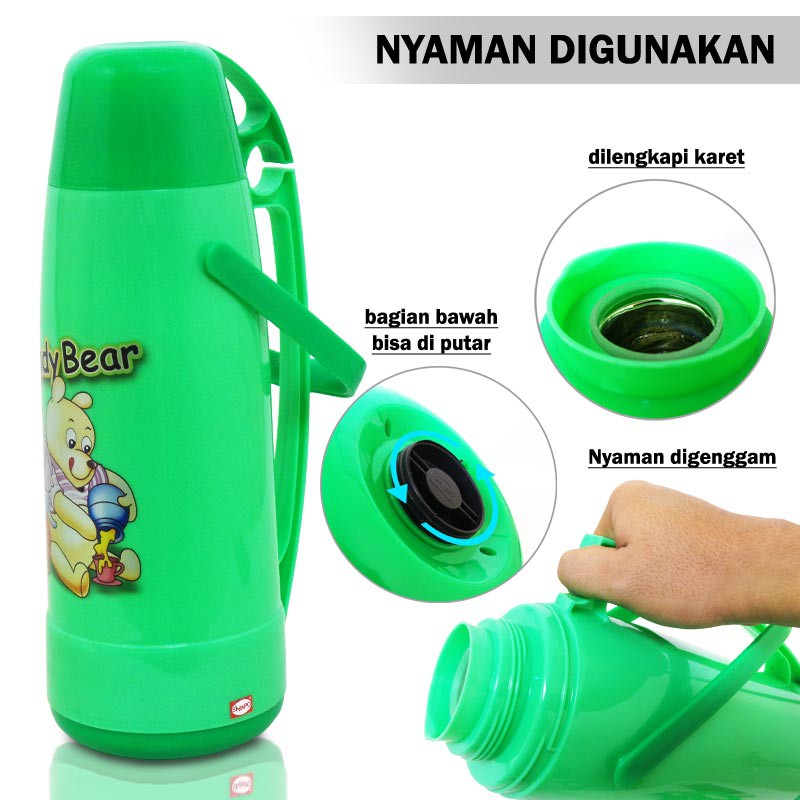 SHINPO Thermos Air Panas &amp; Dingin Kapasitas 2 L Apollo Vacuum Flask Termos SIP-510