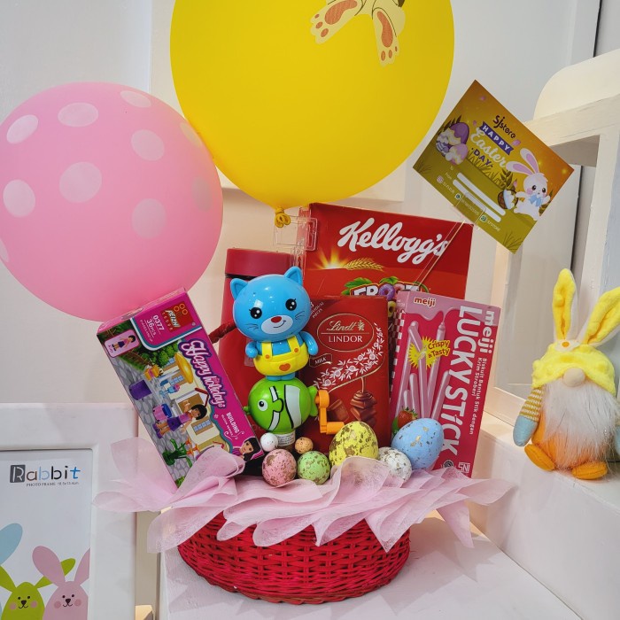 

Paket dekorasi box hampers easter bunny eggs kelinci telur paskah 175