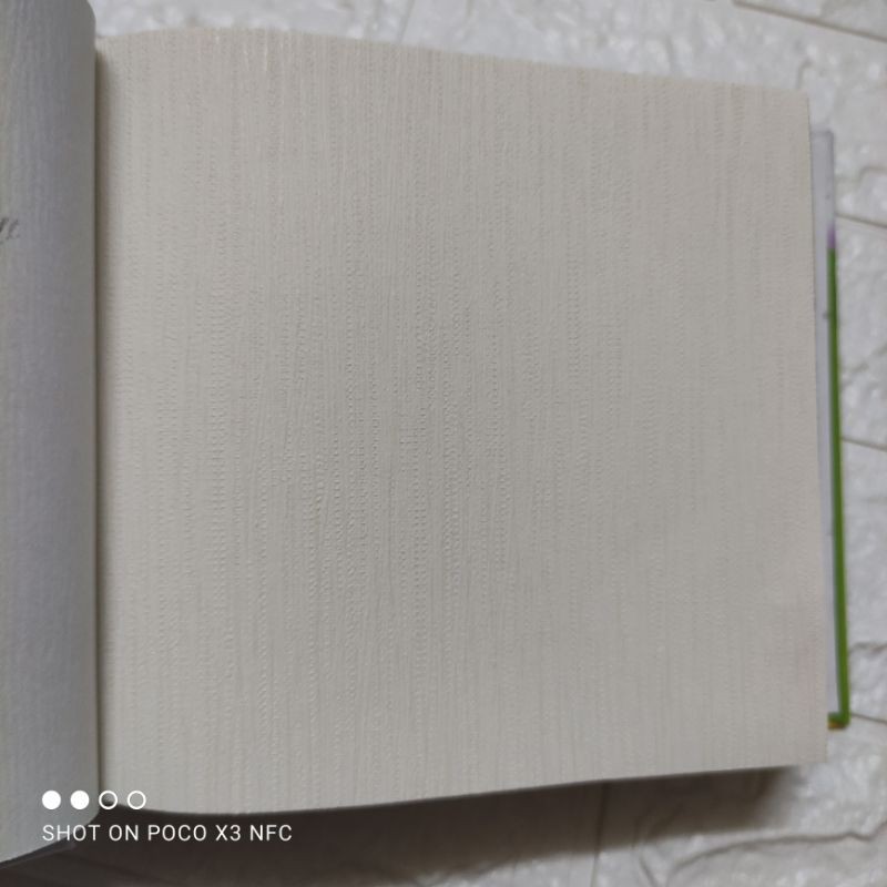 wallpaper dinding wallpaper vinyl polos serat putih tulang berserat timbul