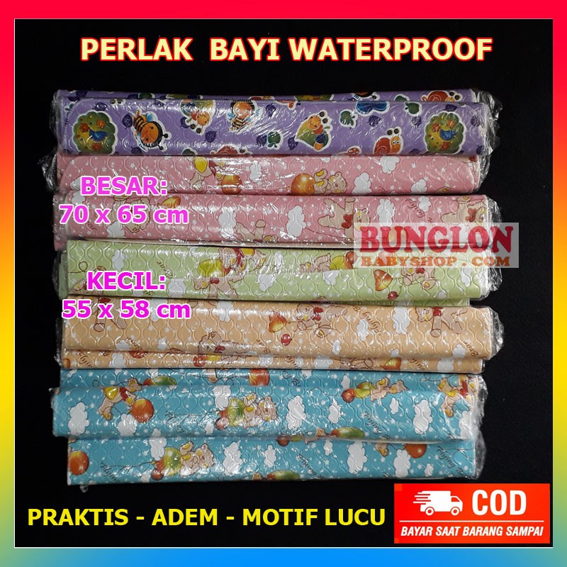 Perlak Bayi Jumbo Waterproof Meteran Perlak Ompol Bayi Motif Murah Matras Perlak Alas Ompo Baby