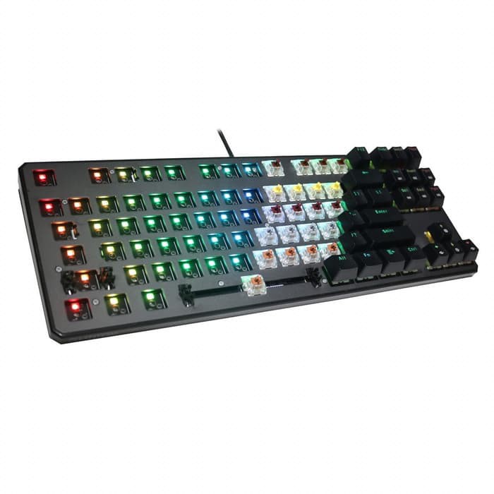 Tecware Phantom Elite 87 RGB Mechanical Keyboard - GATERON Yellow | Blue | Red | Black Gaming Keyboard