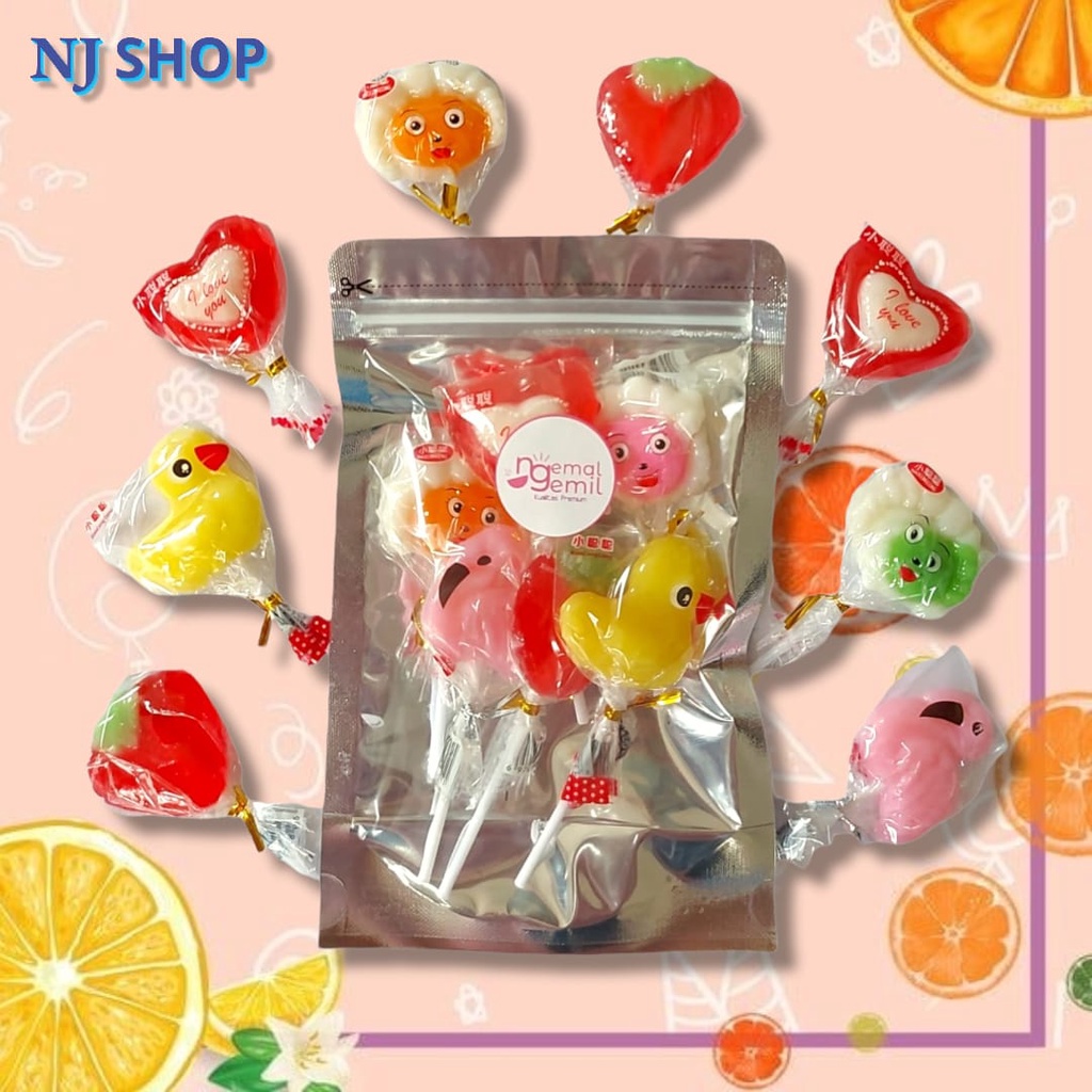 

[Permen Original] - Lolipop Sugar Rush Viral Karakter Fancy Mixed Kualitas Premium