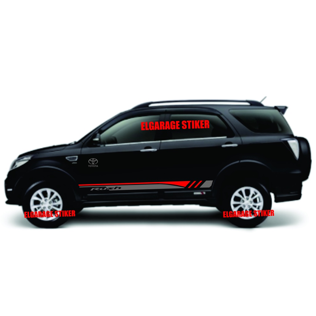 Stiker mobil toyota rush cutting stiker strip mobil rush stiker body rush stiker minimalis stiker ru