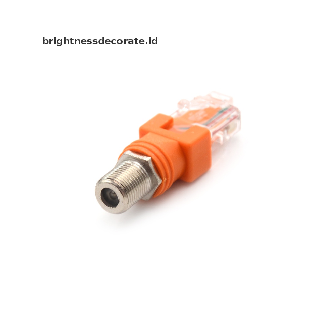 Adapter Konektor Coupler Barel Coaxial Rj45 Ke Rf Female Ke Rj45 Male