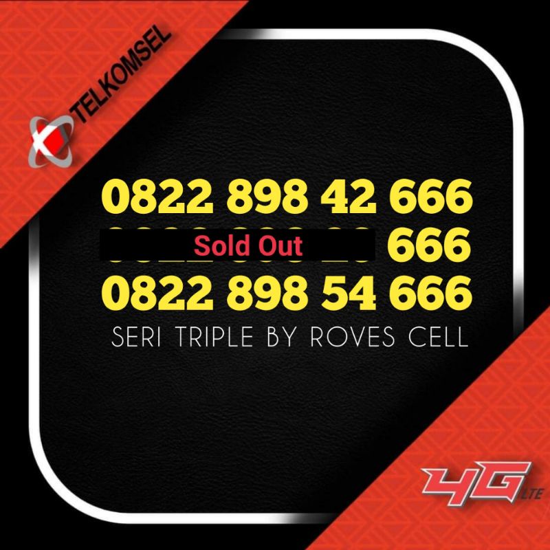 NOMOR CANTIK TELKOMSEL SERI TRIPLE 222 333 444 666 TRIPEL BUKAN KWARTET HEXA PANCA SAPTA OKTA RAPI