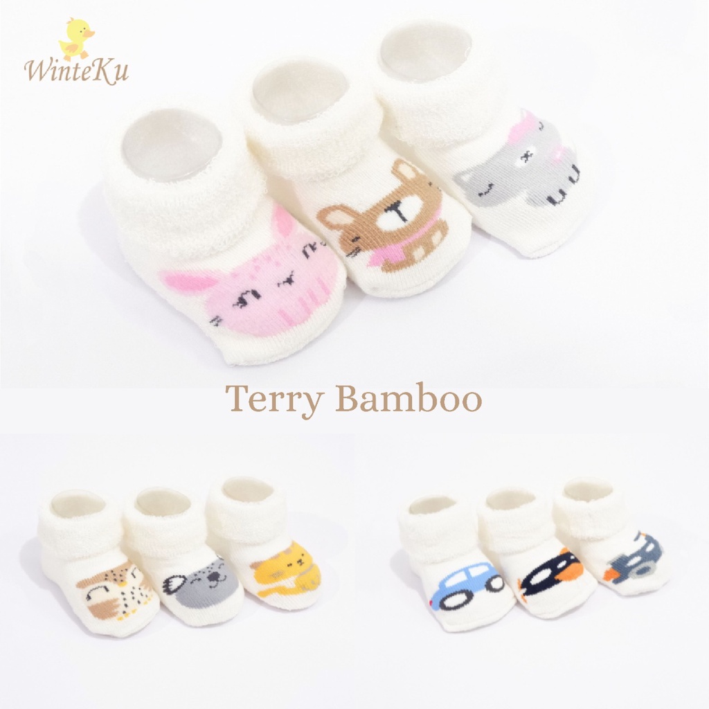 WInteku Kaos Kaki Bamboo New Animal Series