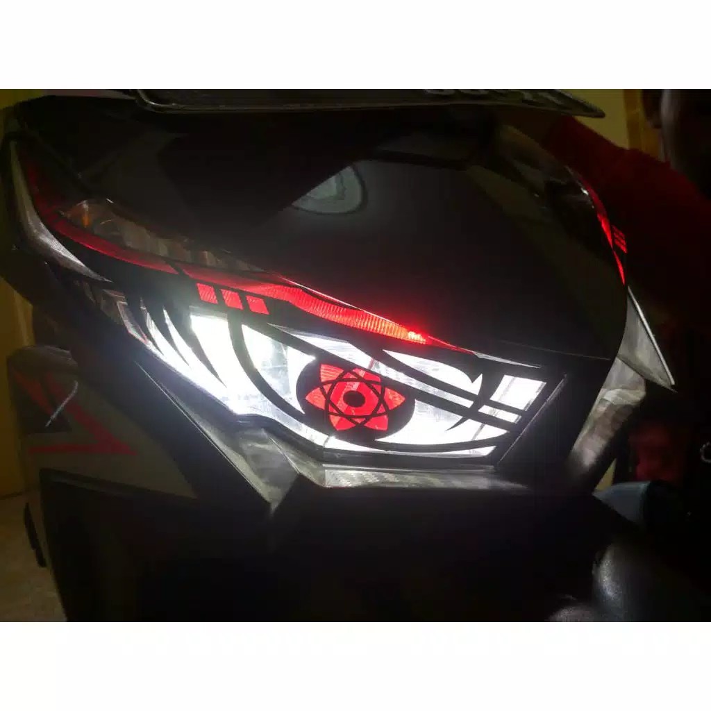 Jual Stiker Mata Vario Striping Vario Lampu Depan Vario Mata Sharingan Plus Alis Bisa