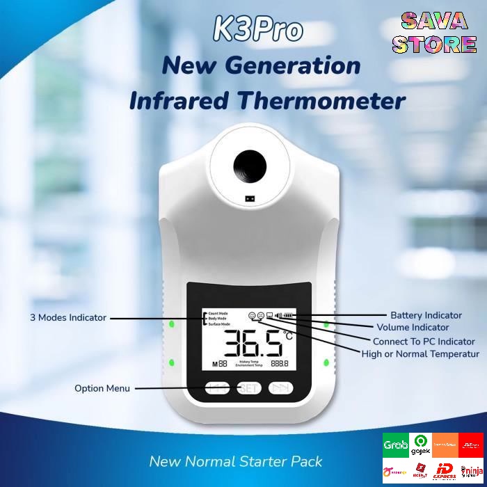 K3 Pro Infrared Thermometer Automatic Support Outdoor Paket Tripod