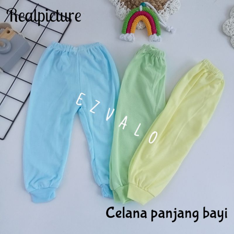 CPB - Celana Panjang Bayi Polos Set 3 Pcs Tebal