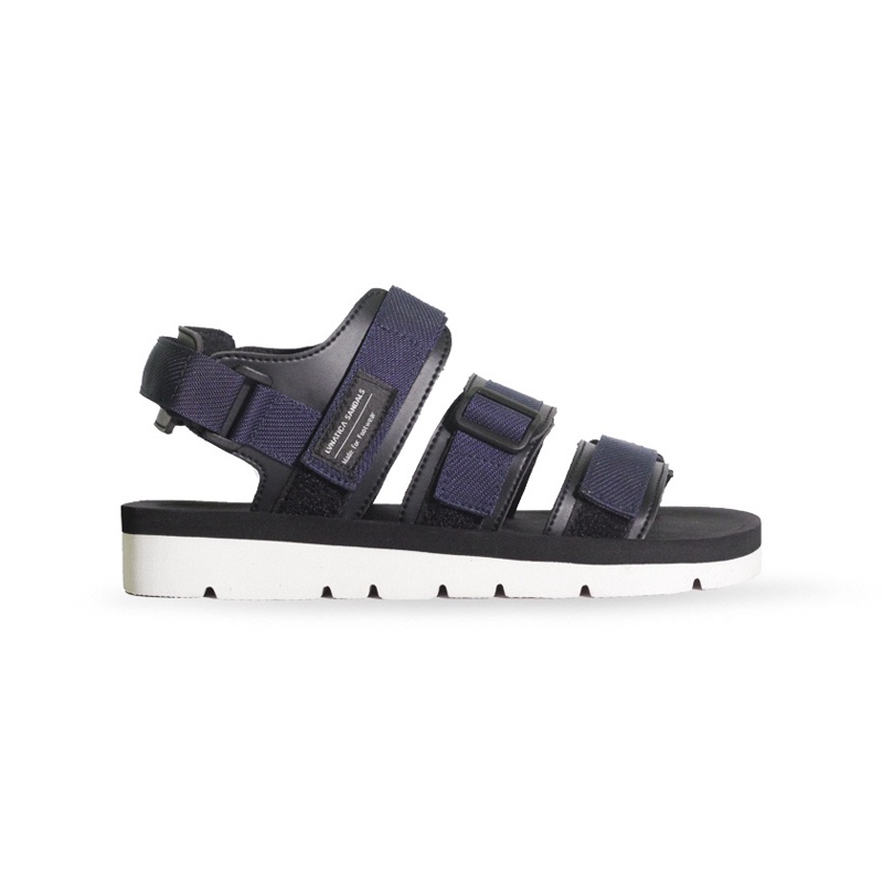 ALTO NAVY ORIGINAL x LVNATICA Sandal Casual Biru Dongker Pria Sendal Gunung Kasual Jalan Santai Harian Main Hangout Lebaran Traveling Fashion Distro Remaja Dewasa Outdoor Adventure Premium Travelling Footwear Tali 2 3 Strap Keren Terbaru Kekinian Branded