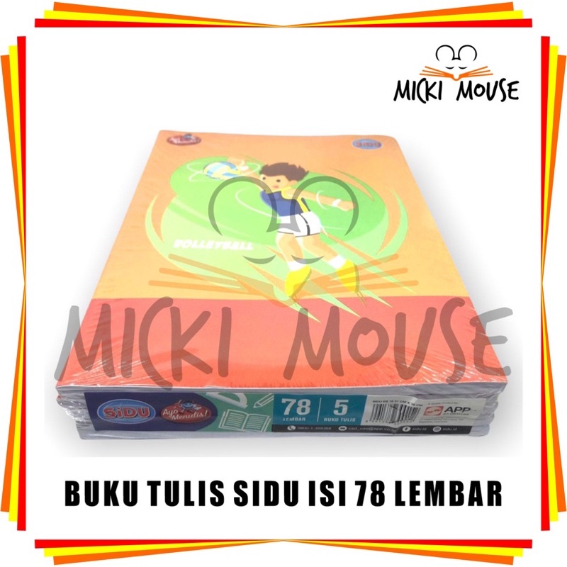(1BUKU) Buku Tulis SIDU 78 lembar / buku sidu / sidu / buku