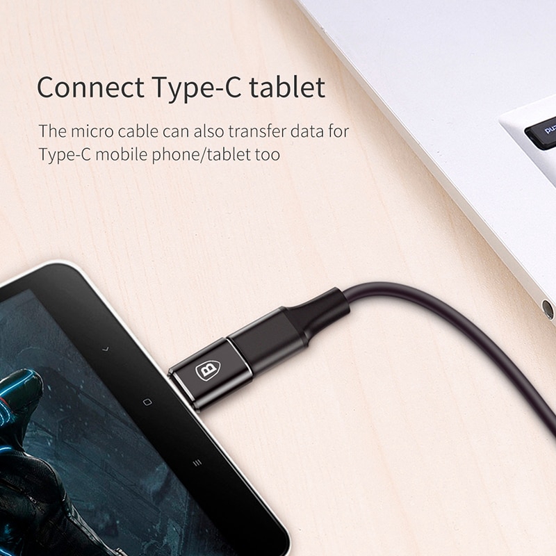 Baseus Micro USB Type C OTG Adapter Converter Micro USB To Type-C USB To Tipe C