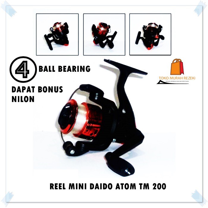REEL PANCING / REEL MINI DAIDO ATOM TM 200 / REEL DAIDO TM200 FREE NILON