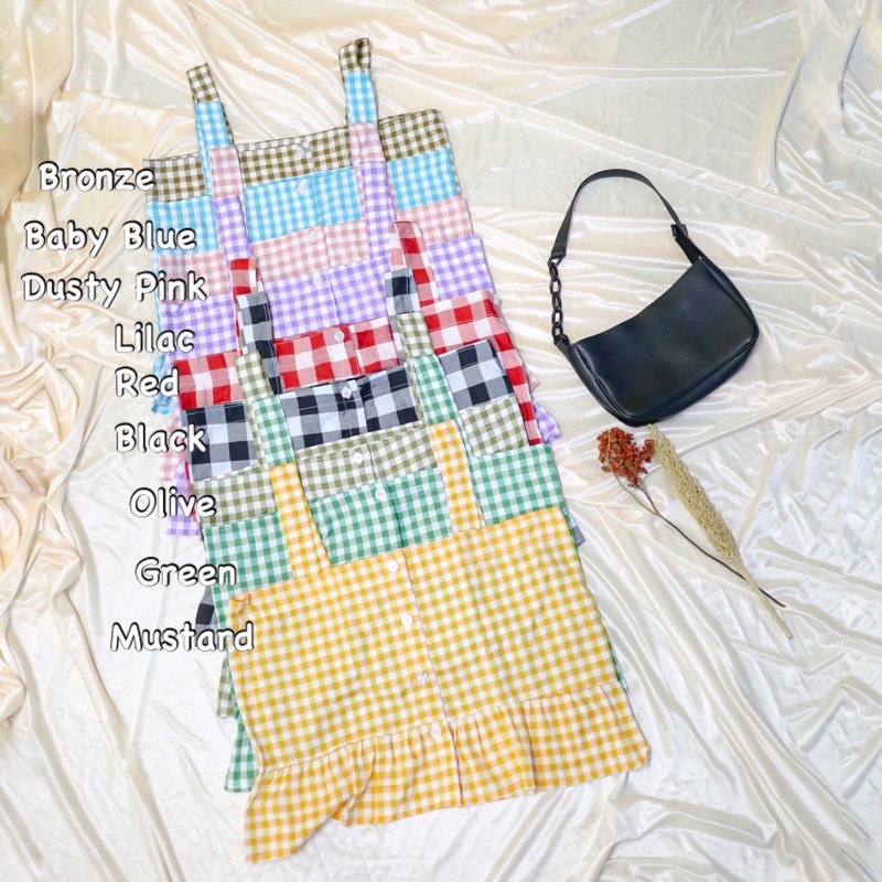 TANKTOP HALAL TARTAN / TANKTOP RUFFLE / TANKTOP CROP / TANKTOP KOTAK / TANKTOP KOREA-1