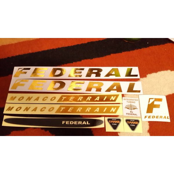 Promo Sticker Federal Monaco Terrain Gold Terbatas