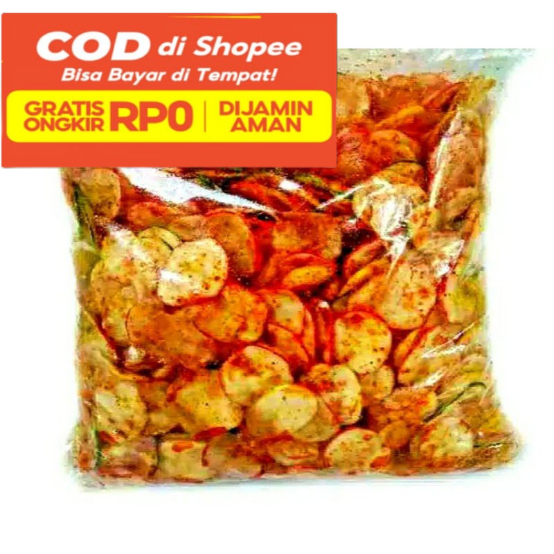 

Seblak kering 500gr / kerupuk seblak Daun jeruk yumna camilans