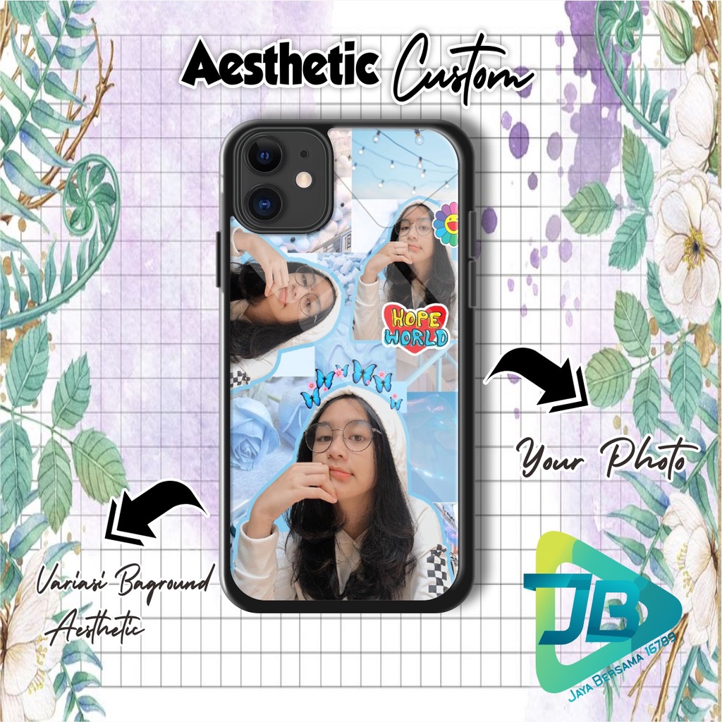 HARDCASE 2D GLOSSY AESTHETIC CUSTOM OPPO VIVO XIAOMI SAMSUNG REALME IPHONE ALL TYPE JB4845