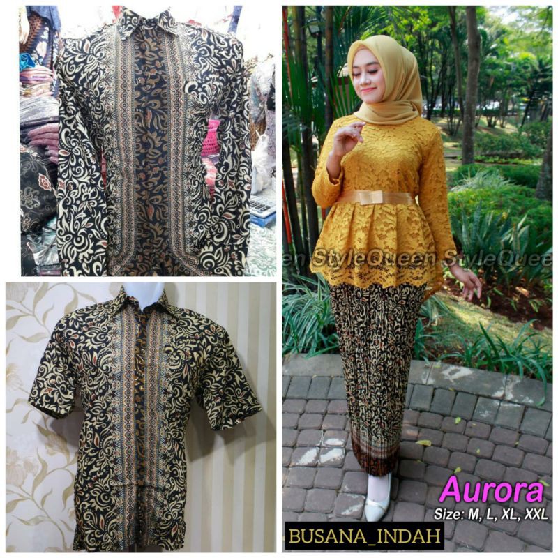 COUPLE KEBAYA AURORA GOLD KAMBOJA