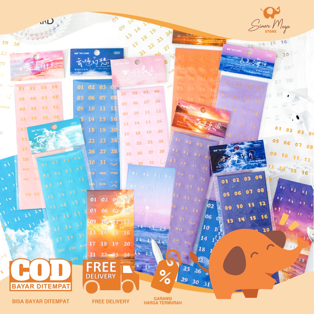 

Dreamtime Date 2Layers Deco Stickers / Sticker Stiker Lucu Unik Murah