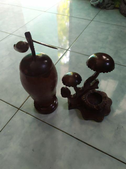 Toples Kayu Jati Model Buah Mangga