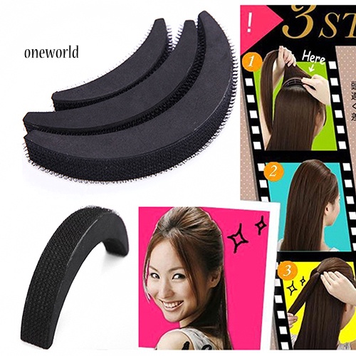 (ord) 3pcs Alat Bantu Kepang Rambut Bentuk Bulan Sabit Untuk Wanita