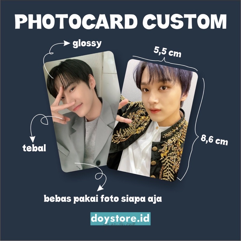 [BACA DESKRIPSI] Cetak Photocard Custom