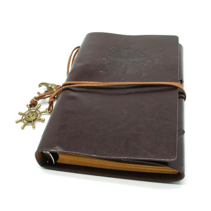 

Buku Catatan Agenda Notebook Planner Binder Kulit Retro Pirate Jangkar