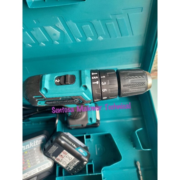 MAKITA HP333DWYE Bor Beton Tembok Cordless Baterai 12V HP 333 DWYE