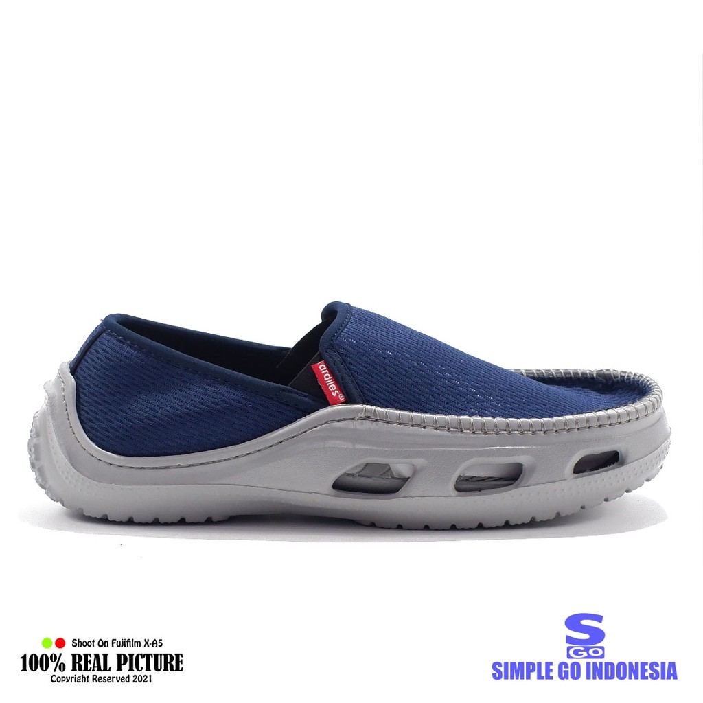 Sepatu pria slip on selop original sneakers cowok slipon laki laki dewasa tanpa tali slop model casual slide canvas ringan kwalitas import branded Ardiles Olxx 01 terbaru promo keren lebaran cod bayar ditempat 38-43