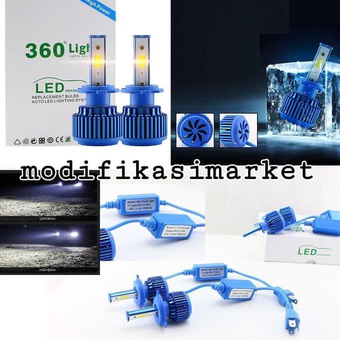 (READY COD) LED FOGLAMP 360 H4 DENGAN KIPAS LEBIH BAGUS DARI LED C6 H4 LIMITED EDITION