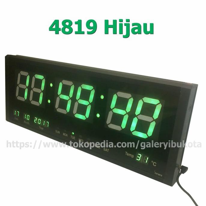 Murah Jam Dinding Digital Led 4819 / Jam Digital Angka Besar Gilaa