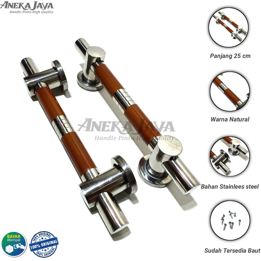 Satu set handle pintu rumah 25 cm murah minimalis tarikan pintu pull stainless gagang pintu terbaru