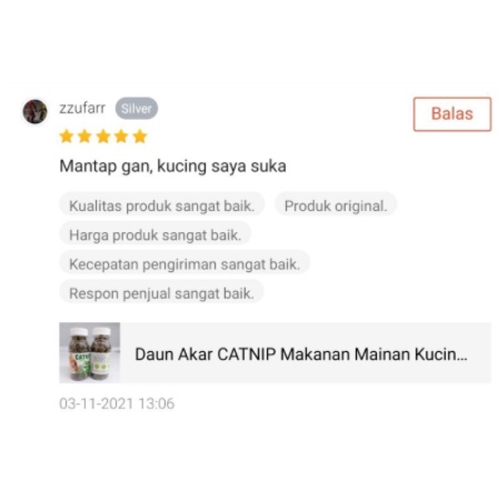 CATNIP BOTOL - Daun Akar CATNIP Makanan Mainan Kucing Catmint Bikin Kucing Fly Obat Stress Kucing