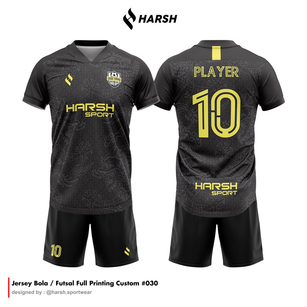 Jual Jersey Futsal Full Printing Bebas Custom Design Free Nama Punggung ...