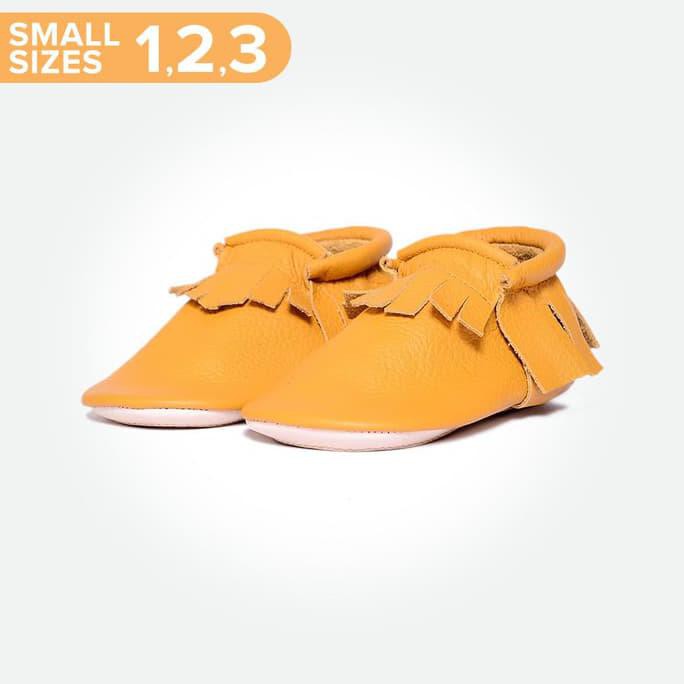 Jual Baby Moccasins Featherlight Small - Yellow Yolk (Sepatu Bayi Pyopp) - Size 3 Terbaru