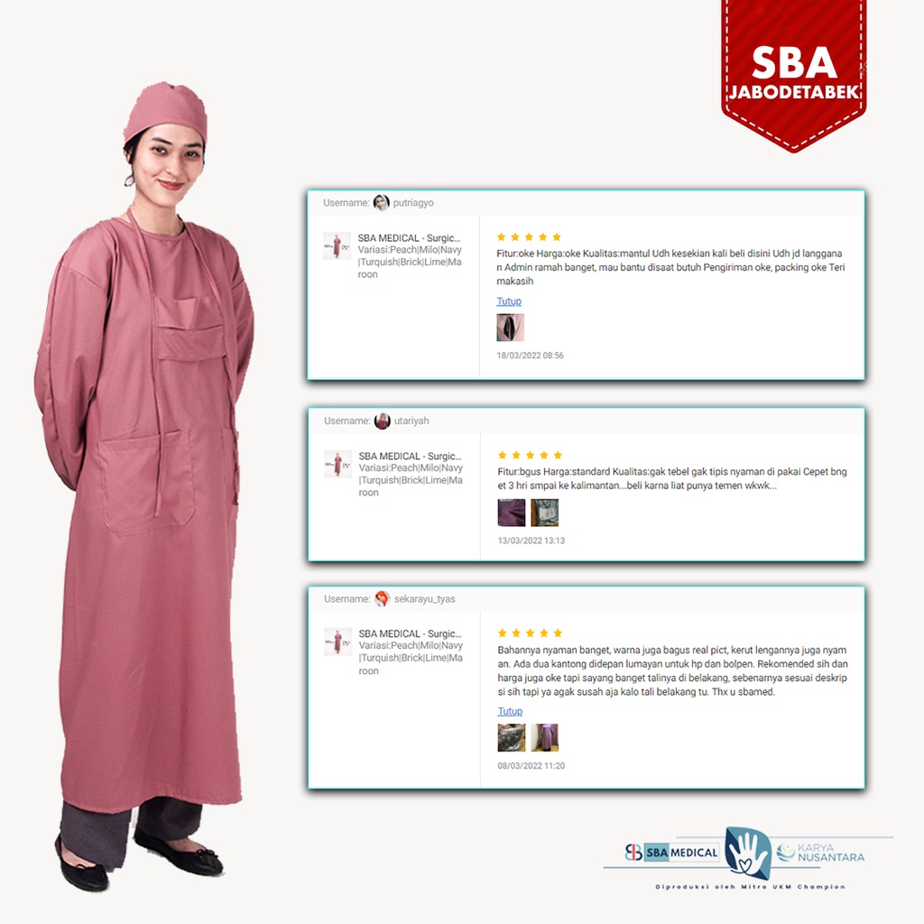 AZO1 Surgical Gown Toyobo APD Surgical Gown Gown Medis Gown Toyobo Gown