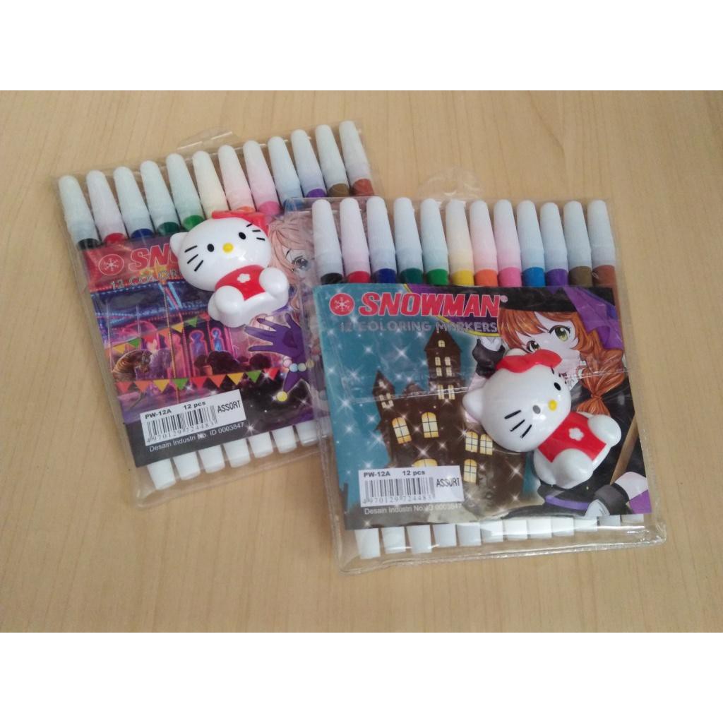 

(PAK) SPIDOL 12 WARNA SNOWMAN
