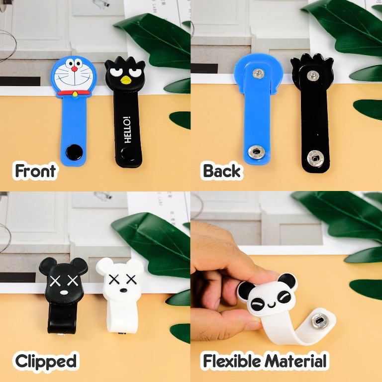 Klip Kabel Cord Holder 3D Penjepit Kabel Kancing Penggulung Clip Cable