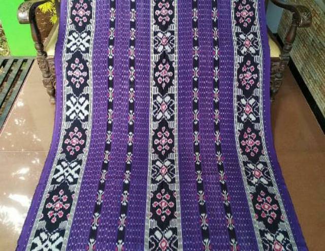 Kain Tenun Blanket Halusan ungu new