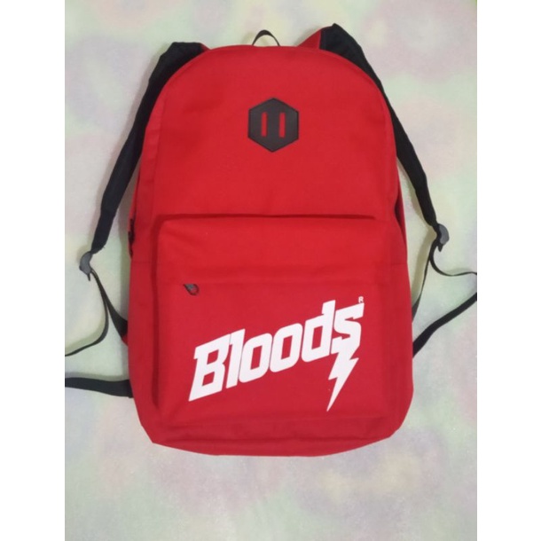 TAS RANSEL DISTRO BLOODS CASUAL PRIA&amp;WANITA TAS KERJA KULIAH SANTAI WEKEND HUNTING DLL