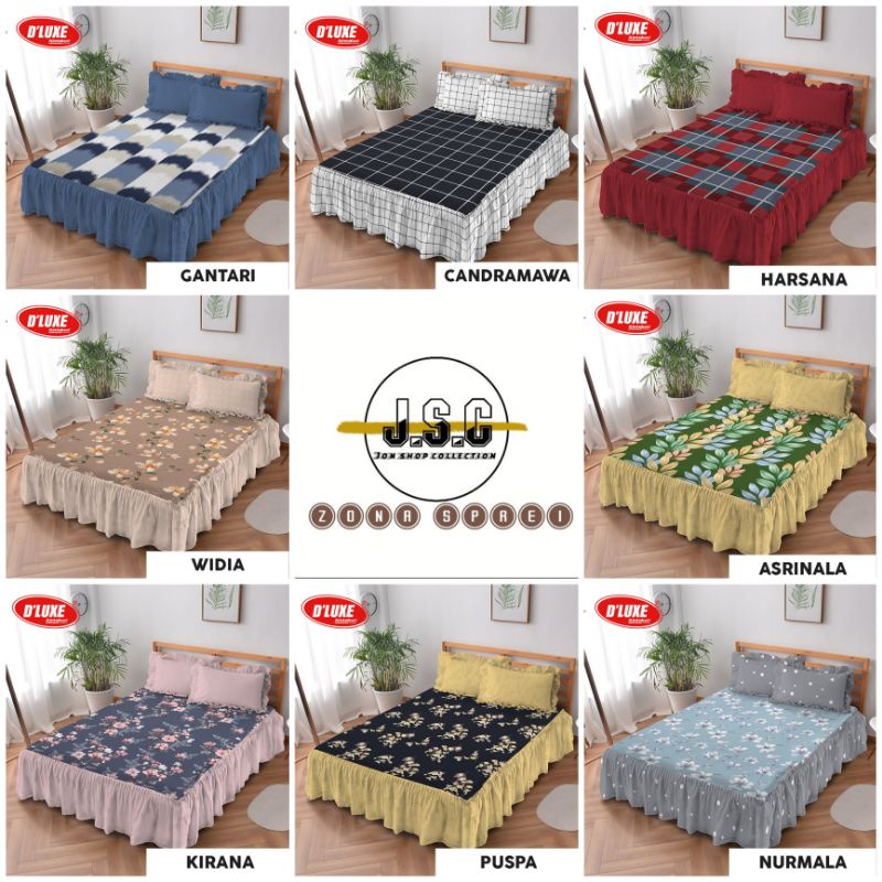 Sprei Rumbay Kintakun Dluxe Ukuran 180x200 Motif Minimalis