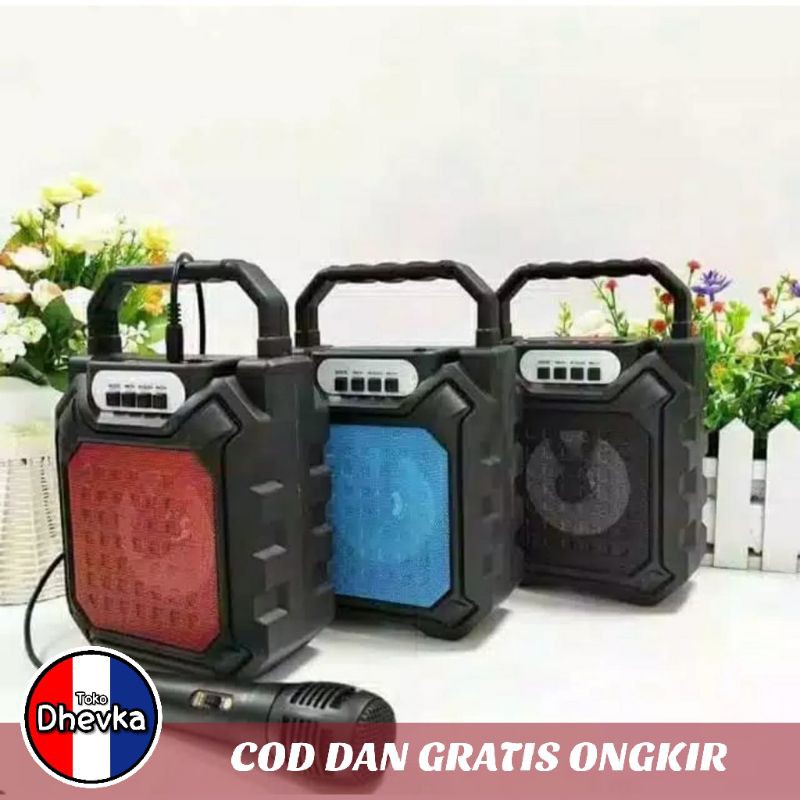 Speaker Aktif Portable Bluetooth + Microphone SX-Y2002 Super Bass MP3 Player