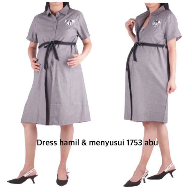 Dress hamil menyusui 1753 bajuhamil baju hamil