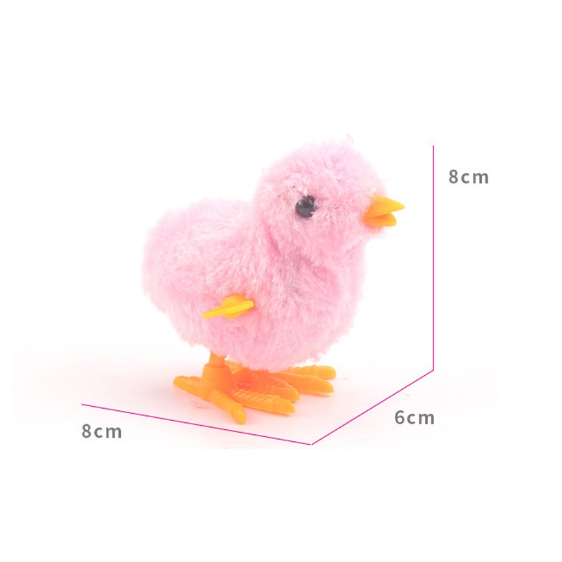 Edufuntoys - COLLORFULL CHICK - ayam kunci/ mainan anak Ayam warna berjalan model putar/ jumping chicken/C 155