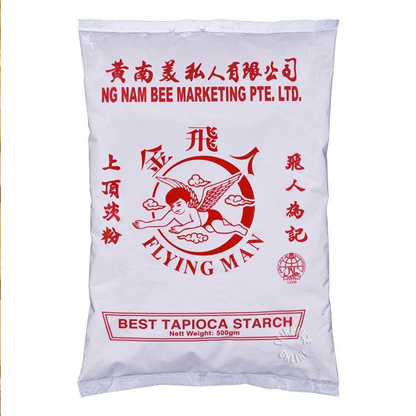 

Flying Man Tapioca Starch 500gr Tepung Tapioka Flour Premium Quality Tepung Ubi Kayu