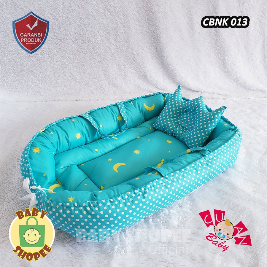 CBNK 013 Kasur Bayi Karakter Lipat BerKelambu Motif Starmoon Polka Tosca | Perlengkapan Bayi-2
