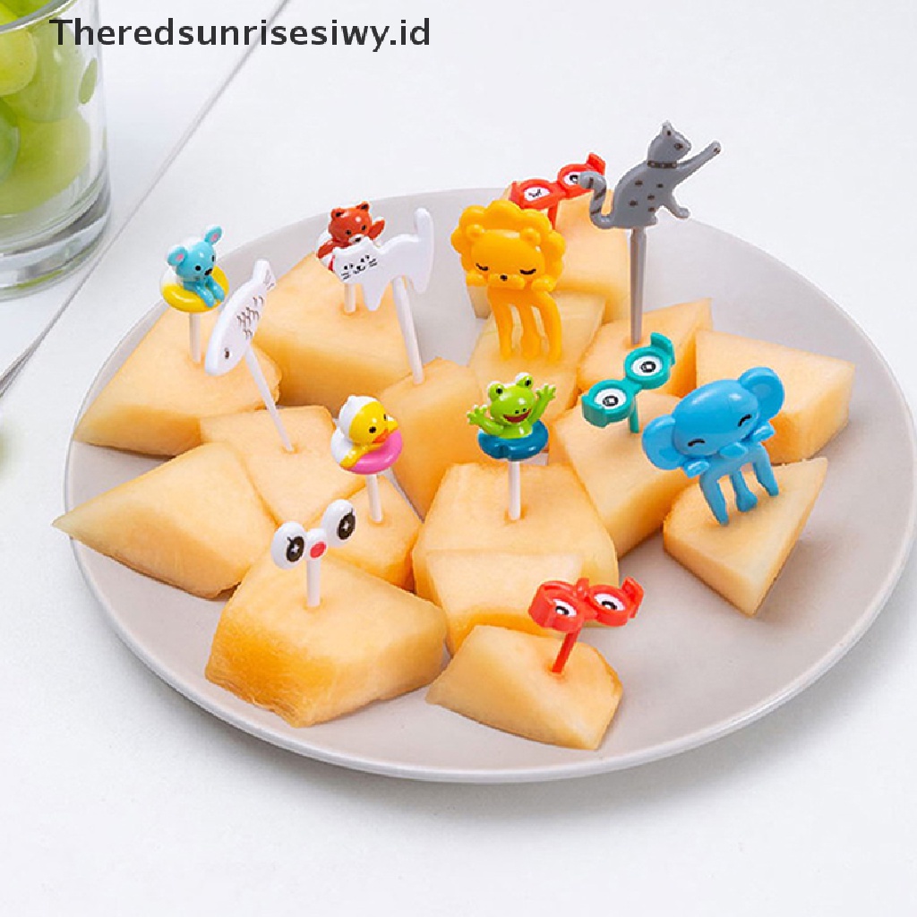 # Alat Pemotong Buah # Garpu Buah / Kue / Dessert Mini Bentuk Kartun Hewan Untuk Anak